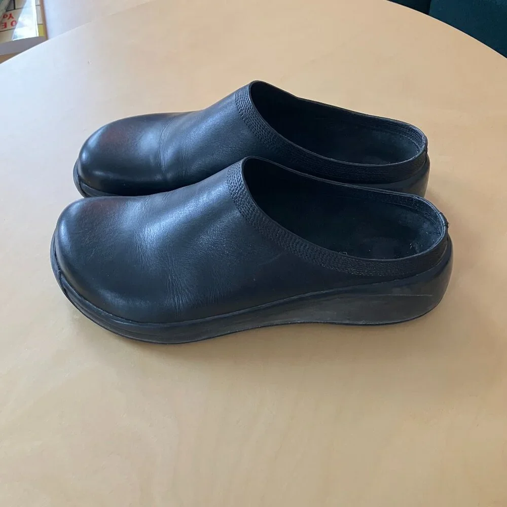 Birkenstock Tatami Black Leather Clog Mule VTG - Picture 2 of 3